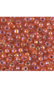 Miyuki rocailles Perlen 6/0 - Silverlined orange ab 6-1008